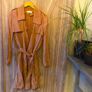Rose Trench Coat